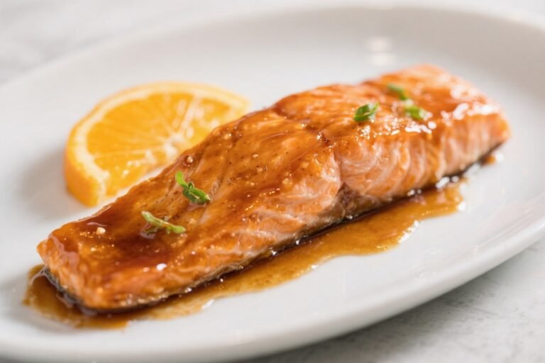 Sticky Orange Glazed Salmon – Bright, Sweet, and Savory Dinner