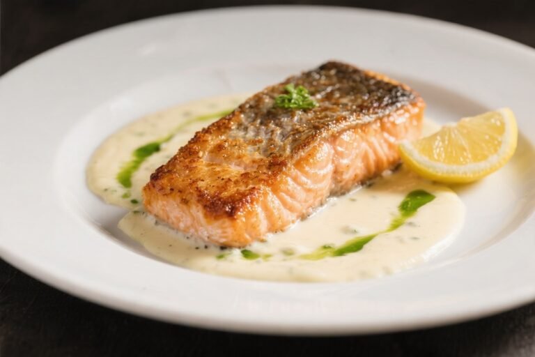 Crispy Skin Salmon With Lemon Cream Sauce – Easy, Bright, And Satisfying
