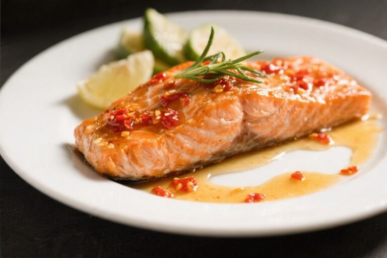 Spicy Honey Sriracha Salmon – Sweet, Tangy, and Perfectly Balanced