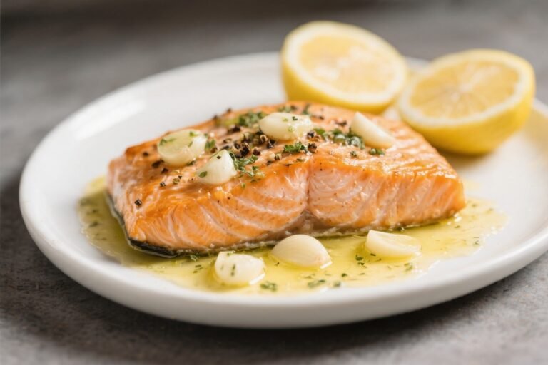 Garlic Butter Lemon Pepper Salmon – Bright, Buttery, and Weeknight Easy