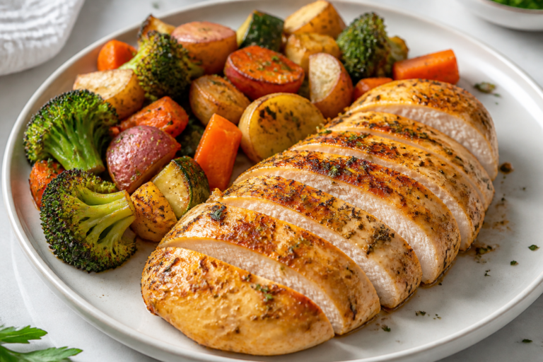 Air Fryer Ranch Chicken & Veggies – Easy, Crispy, and Family-Friendly