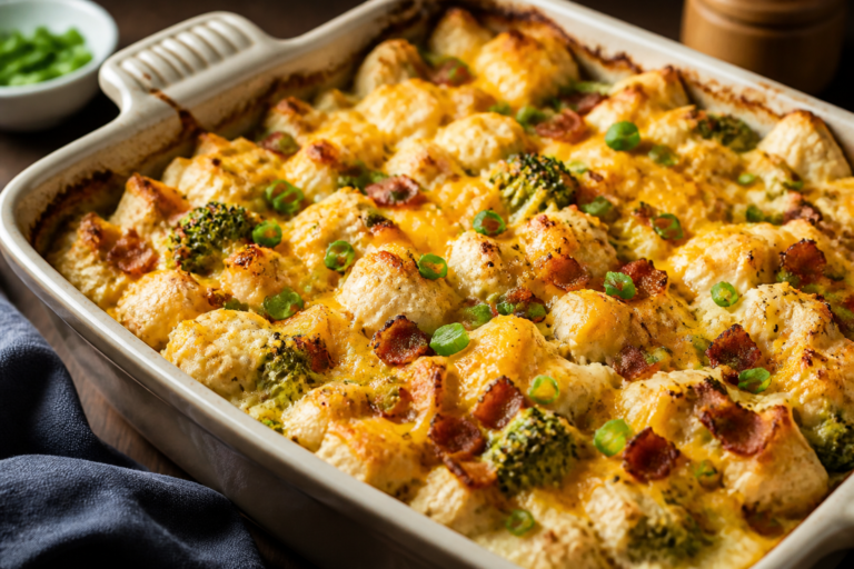 Low Carb Loaded Cauliflower Chicken Bake – Comfort Food Without the Carbs