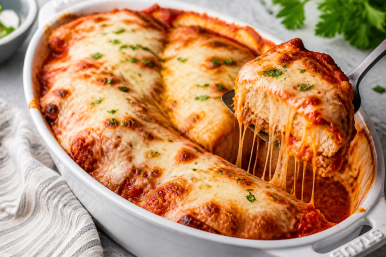 The Best High Protein Chicken Parmesan Bake – Easy, Flavorful, and Meal-Prep Friendly