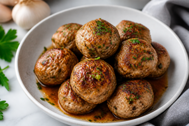 High Protein Garlic Butter Turkey Meatballs – Juicy, Flavor-Packed, and Weeknight Easy