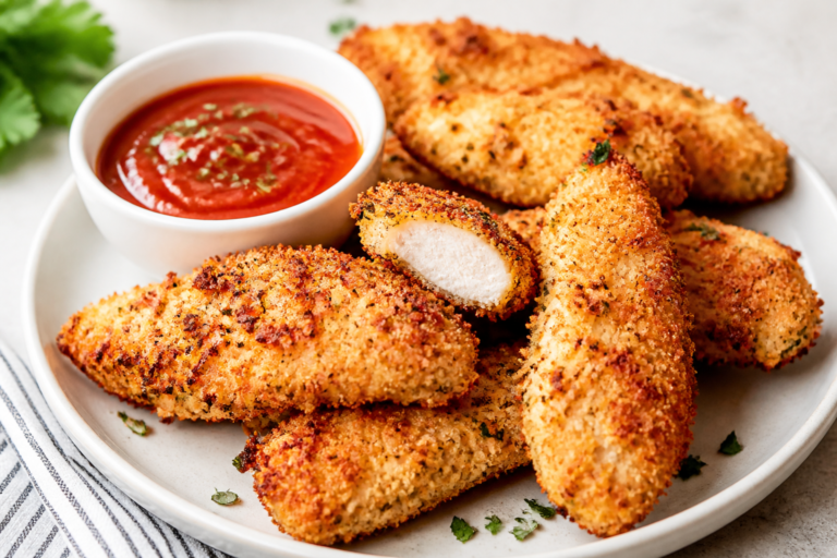 Crispy Air Fryer Parmesan Chicken Tenders – Golden, Juicy, and Fast