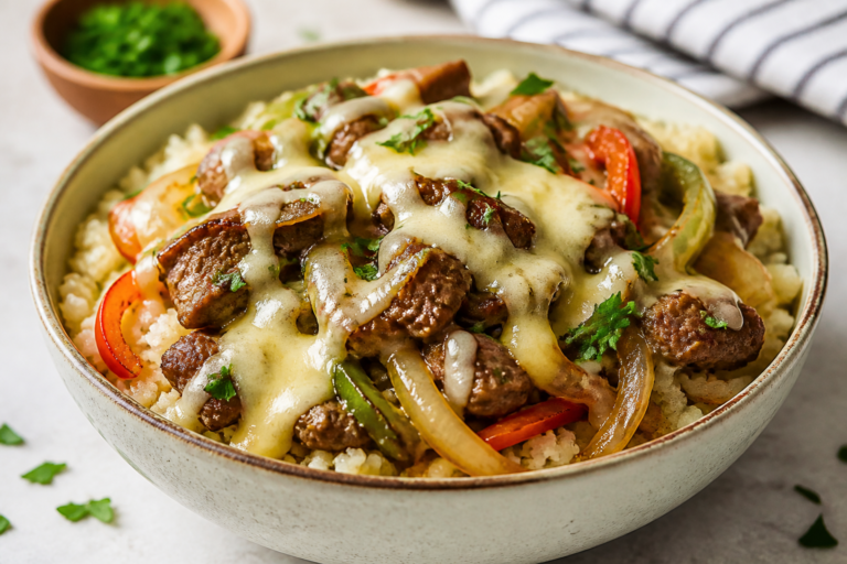 Protein-Packed Philly Cheesesteak Bowls – Big Flavor, Simple Meal Prep