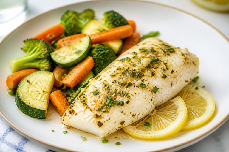 Easy Lemon Garlic Cod & Veggies – A Bright, Weeknight-Friendly Dinner