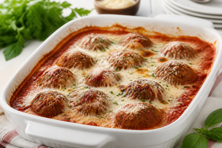 Easy Low Carb Italian Meatball Bake – Cozy, Flavor-Packed, and Weeknight Friendly