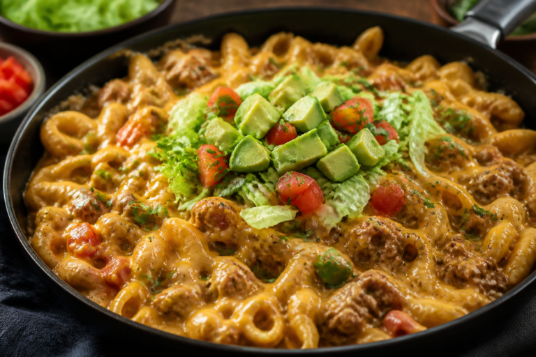 Creamy High Protein Taco Pasta Skillet – Weeknight Comfort With a Nutritious Twist