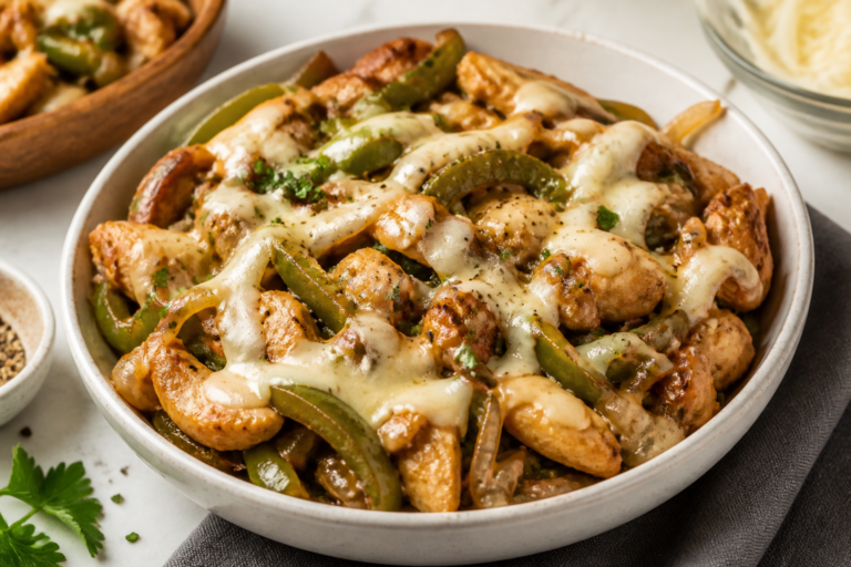 Low Carb Chicken Philly Cheesesteak Bowls – A Fast, Flavor-Packed Weeknight Favorite