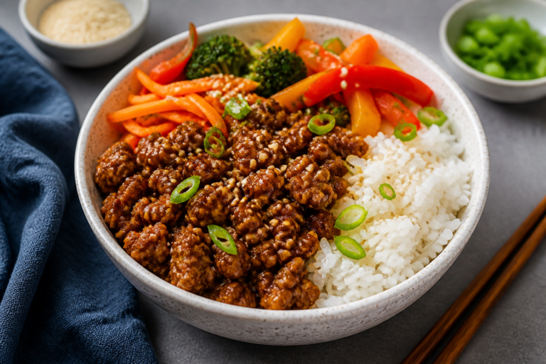 Easy Ground Turkey Teriyaki Bowls – Weeknight-Friendly and Full of Flavor
