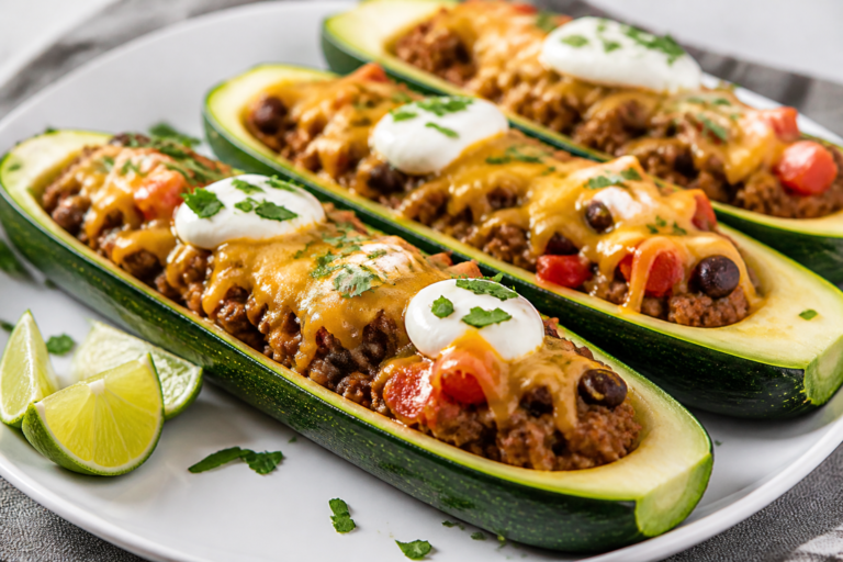 High Protein Taco Stuffed Zucchini Boats – A Fresh, Filling Weeknight Favorite