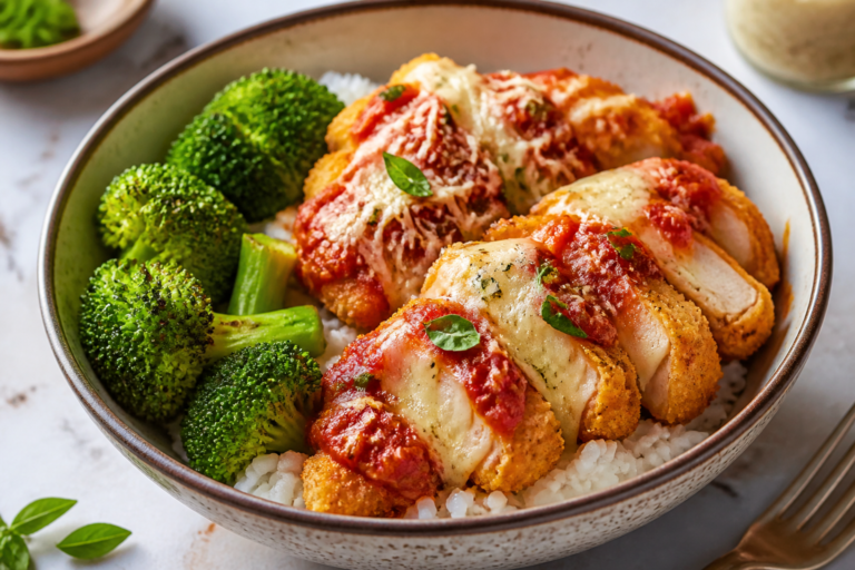 Protein-Packed Chicken Parmesan Bowls – A Satisfying, Weeknight-Friendly Meal