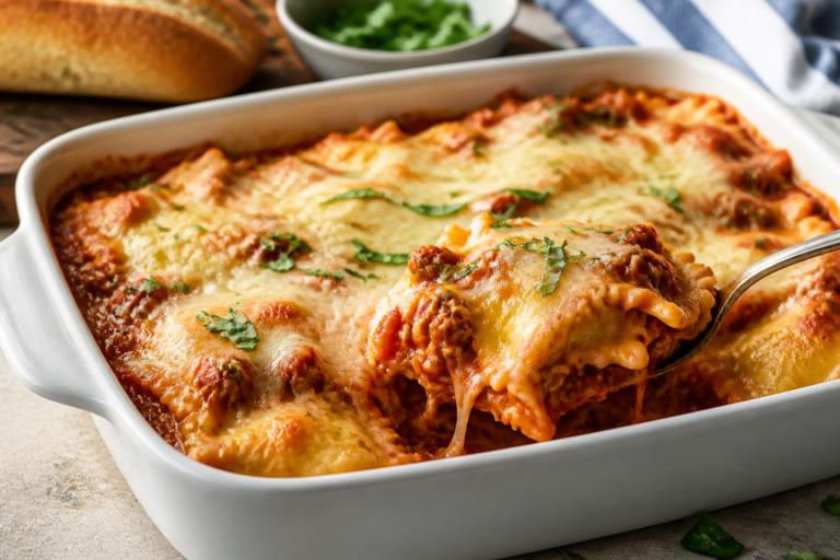 Lazy Lasagna Ravioli Bake – Cozy, Weeknight-Friendly Comfort Food