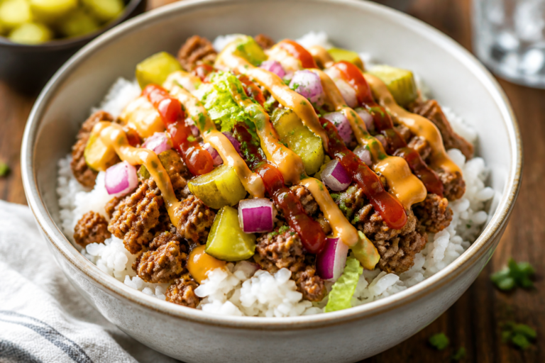 Easy Healthy Hamburger Rice Bowls – A Quick, Satisfying Weeknight Meal