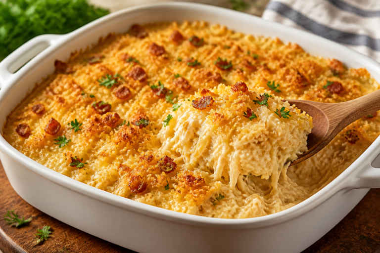 Million Dollar Chicken Casserole – Creamy, Cozy, and Crowd-Pleasing