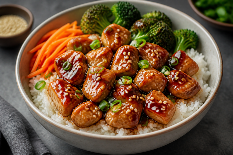 Lazy Teriyaki Chicken Rice Bowls – Quick, Comforting, and Weeknight-Friendly