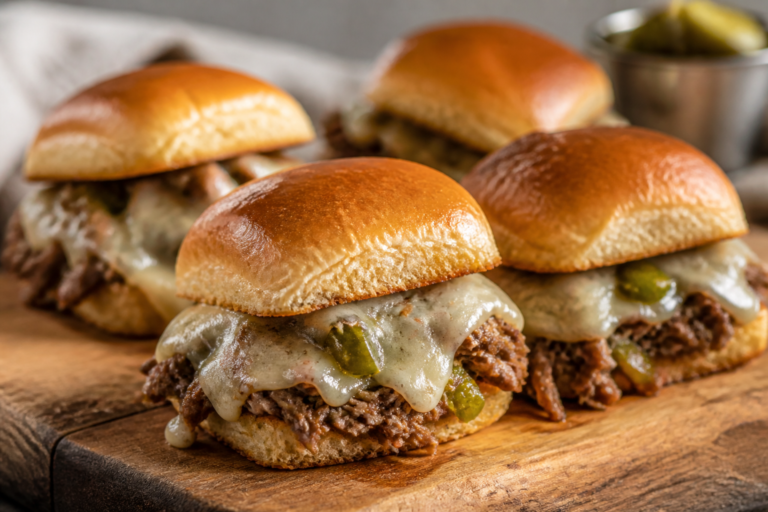 Lazy Philly Cheesesteak Sliders – Easy, Cheesy, Crowd-Pleasing