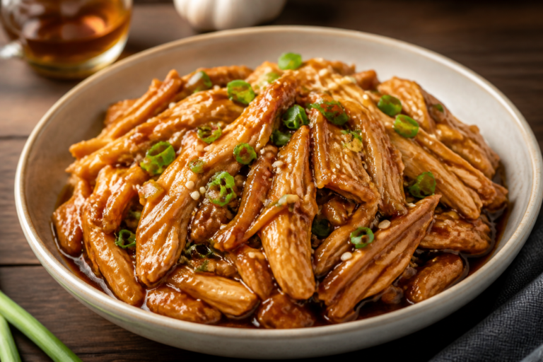 Slow Cooker Honey Garlic Chicken – Easy, Flavorful, and Family-Friendly