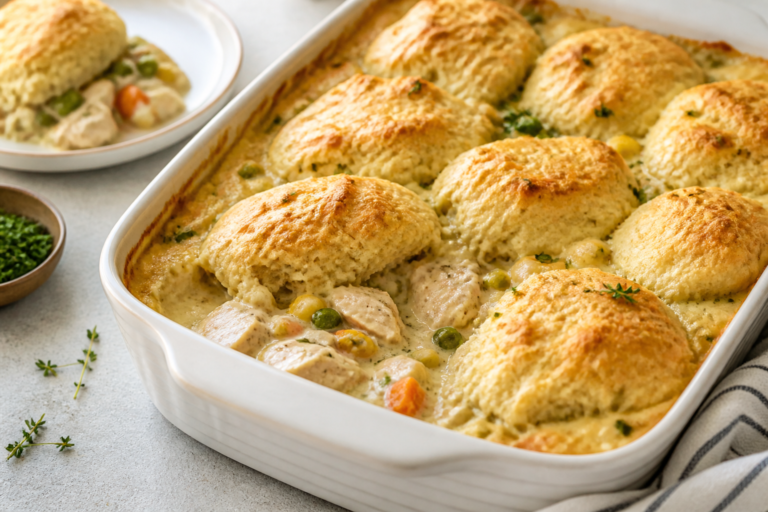 Lazy Chicken Pot Pie Bake – Comfort Food Without the Fuss