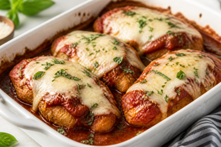 Easy Family Chicken Parmesan Bake – A Comforting, Crowd-Pleasing Dinner