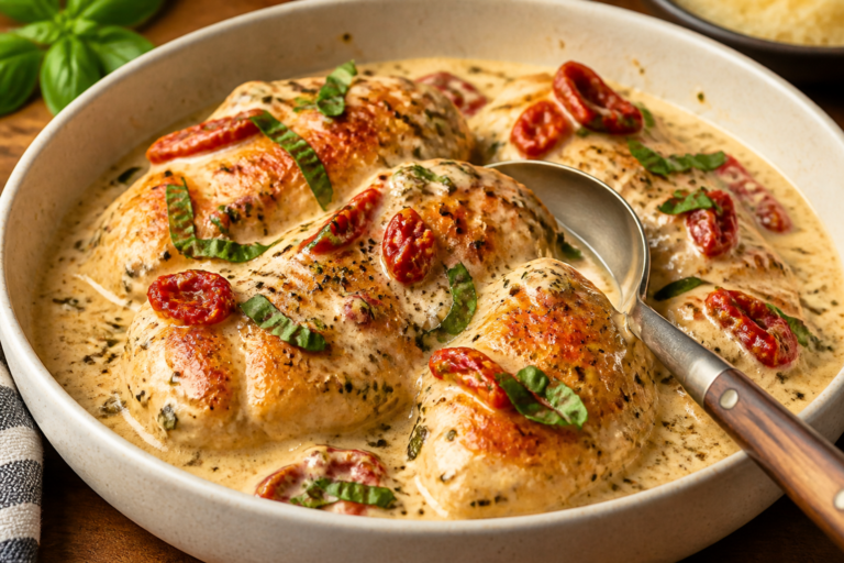 Crockpot Creamy Italian Chicken – Comforting, Easy, and Family-Friendly