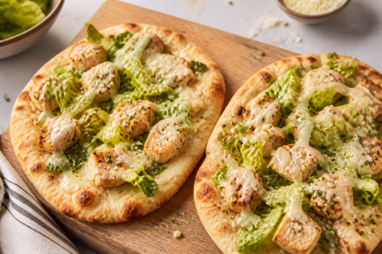 Lazy Chicken Caesar Flatbreads – A Fast, Fresh Weeknight Fix