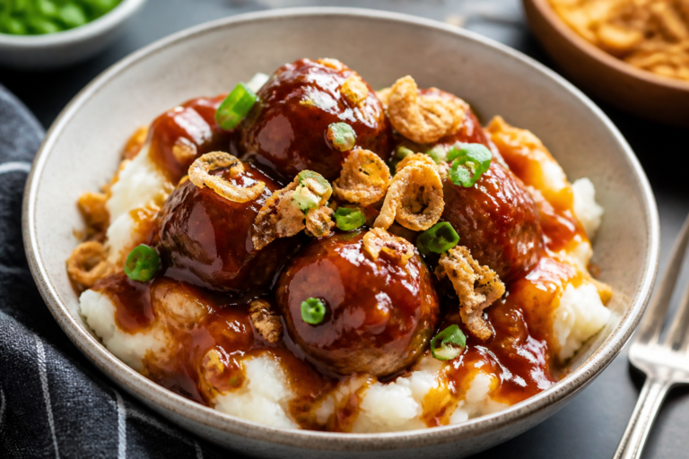 Crockpot BBQ Meatball Bowls – Cozy, Crowd-Pleasing Comfort Food