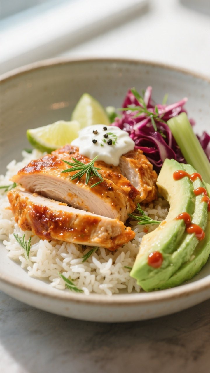 Final dish beauty – Close-up plated presentation: Three-quarter angle close-up of a composed buffa