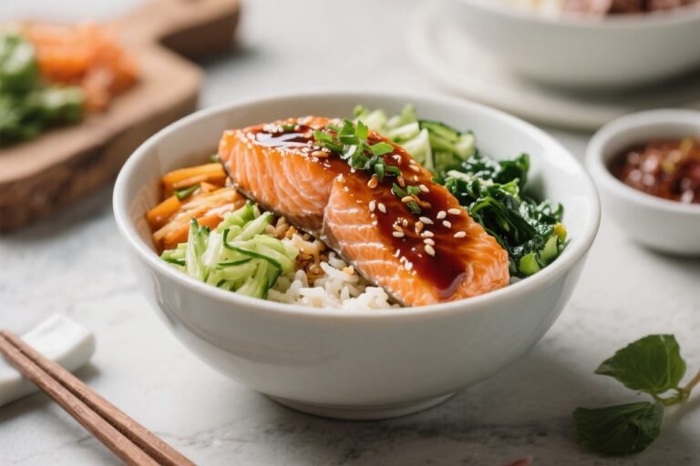 High Protein Teriyaki Salmon Bowls – Simple, Flavor-Packed Meal Prep