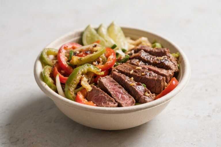 High Protein Steak Fajita Bowls – A Fresh, Satisfying Meal Prep Favorite