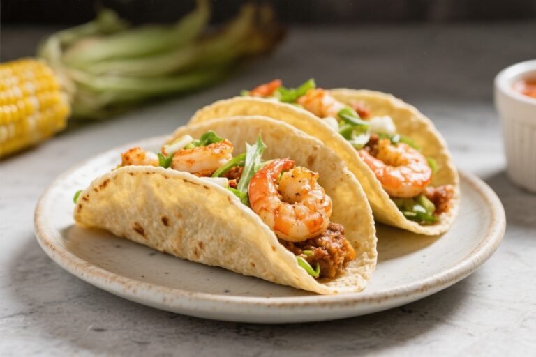 Healthy Street Corn Shrimp Tacos – Bright, Fresh, and Weeknight-Friendly
