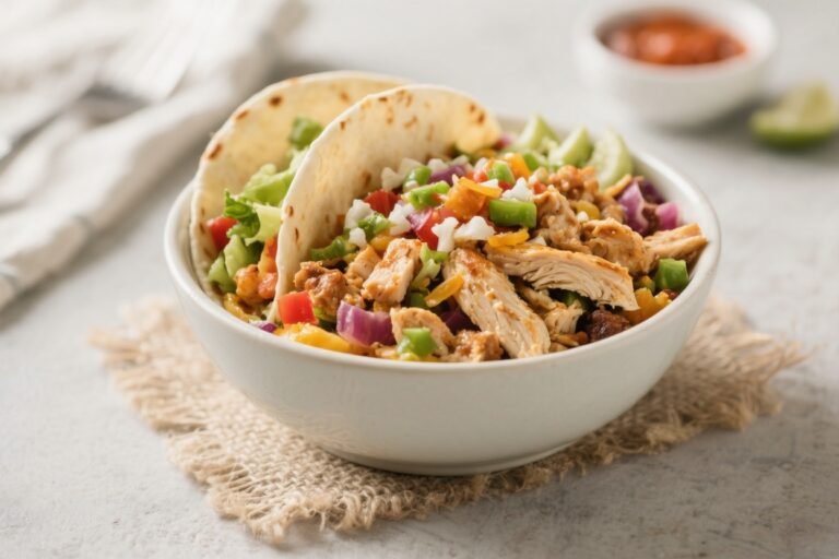 Loaded High-Protein Chicken Burrito Bowls – A Fresh, Satisfying Meal Prep Favorite