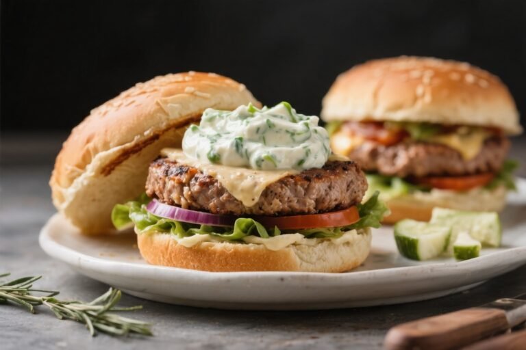 Healthy Greek Turkey Burgers With Tzatziki – Fresh, Flavorful, and Easy