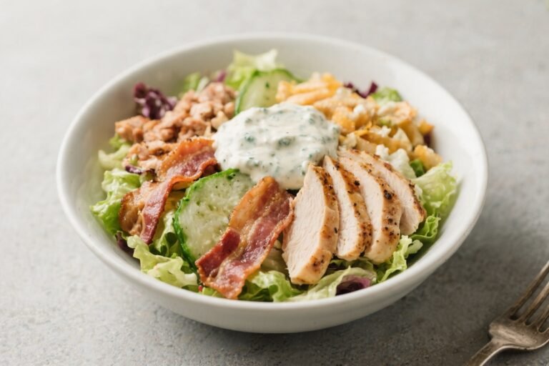 Ranch Chicken Bacon Salad Bowl – A Crisp, Hearty Favorite