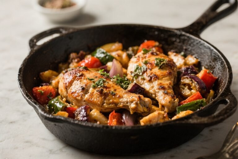 Mediterranean Chicken Skillet – Bright, Flavorful, and Weeknight Easy