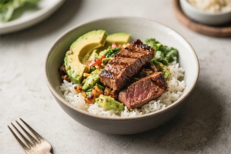 Grilled Steak Avocado Rice Bowls – A Fresh, Hearty Weeknight Favorite