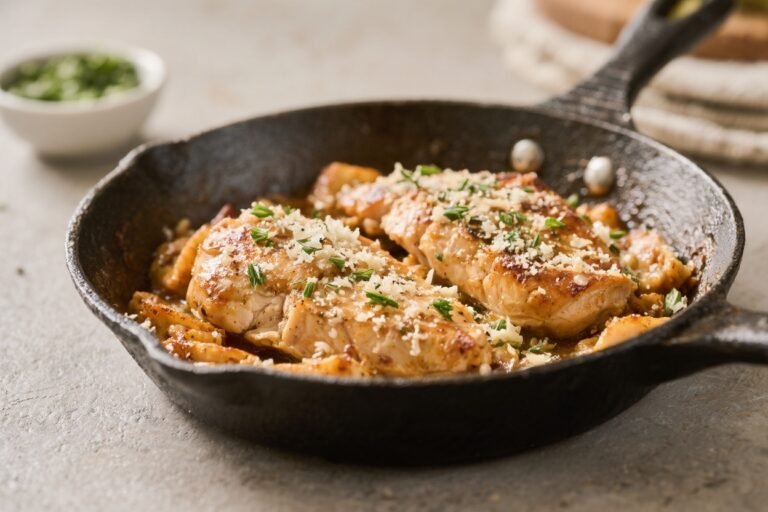 High-Protein Garlic Parmesan Chicken Skillet – Fast, Flavorful, and Satisfying