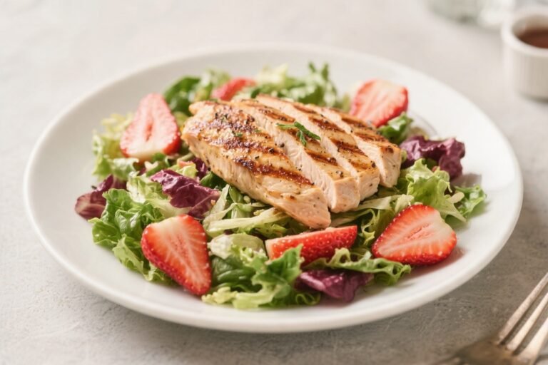 Grilled Chicken Strawberry Salad – Fresh, Bright, and Satisfying