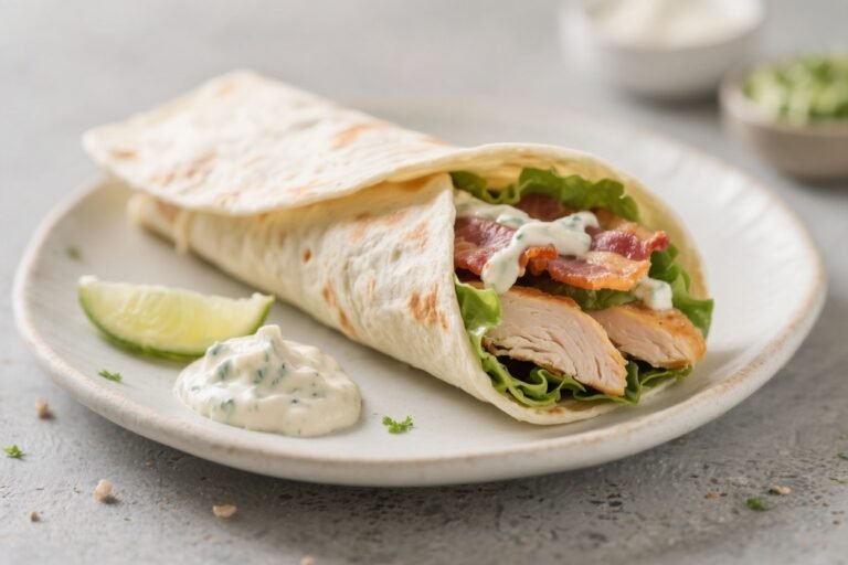 Healthy Chicken Bacon Ranch Wrap – A Fresh, Satisfying Lunch You’ll Crave