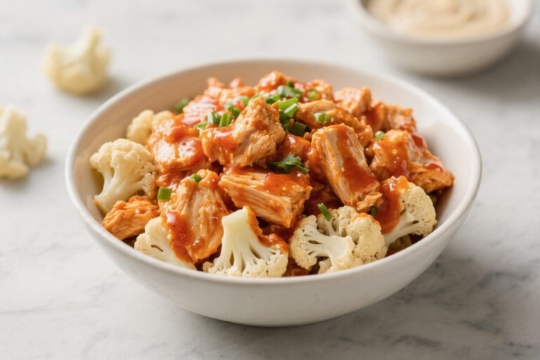 Buffalo Chicken Cauliflower Bowls – Spicy, Satisfying, and Weeknight-Friendly