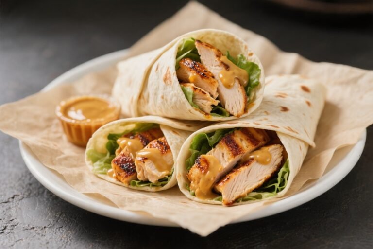 Honey Mustard Grilled Chicken Wraps – A Bright, Satisfying Lunch