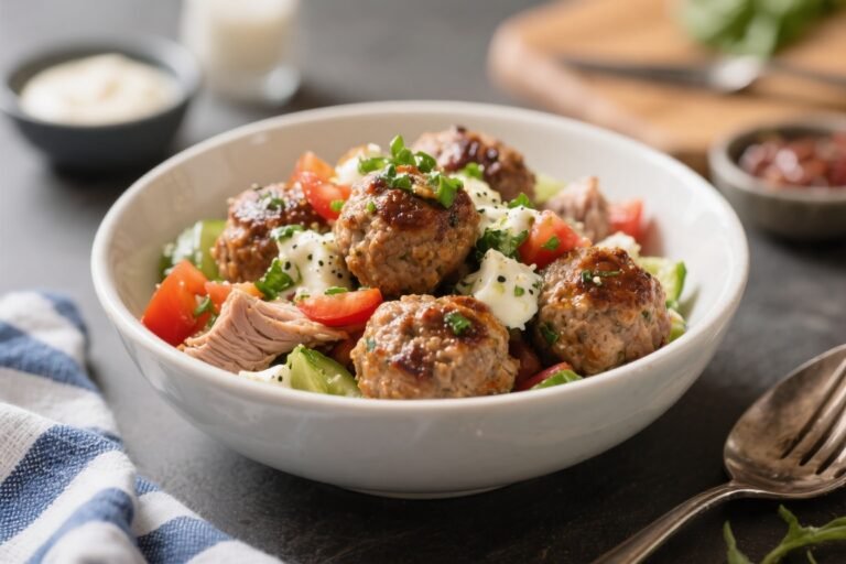 Greek Turkey Meatball Bowls – Fresh, Bright, and Easy