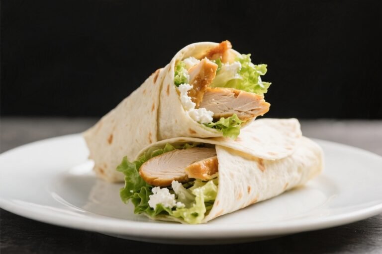 Cottage Cheese Chicken Caesar Wraps – A Fresh, Protein-Packed Lunch