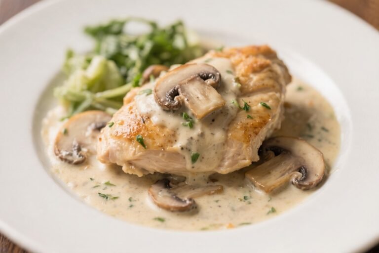 High-Protein Creamy Mushroom Chicken – Comforting, Satisfying, and Weeknight-Friendly