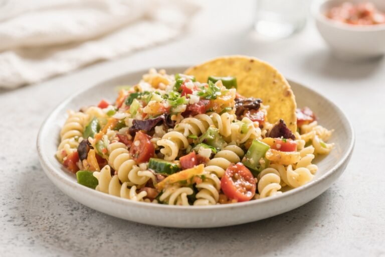 Healthy Taco Pasta Salad – Fresh, Flavorful, and Make-Ahead Friendly