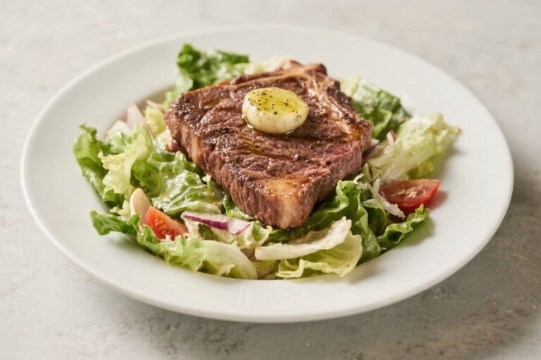 Garlic Butter Steak Caesar Salad – A Bold, Satisfying Twist on a Classic