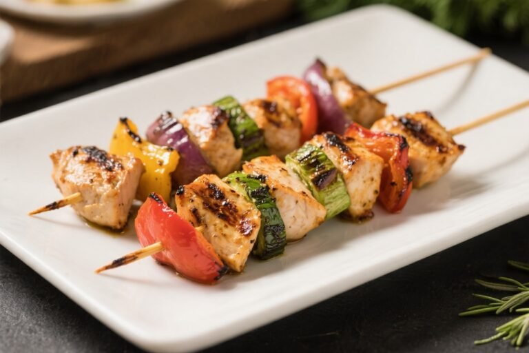 Grilled Veggie Chicken Kabobs – Easy, Colorful, and Flavor-Packed