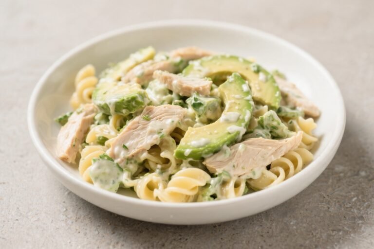 Creamy Avocado Pasta Salad With Chicken – Fresh, Satisfying, and Easy