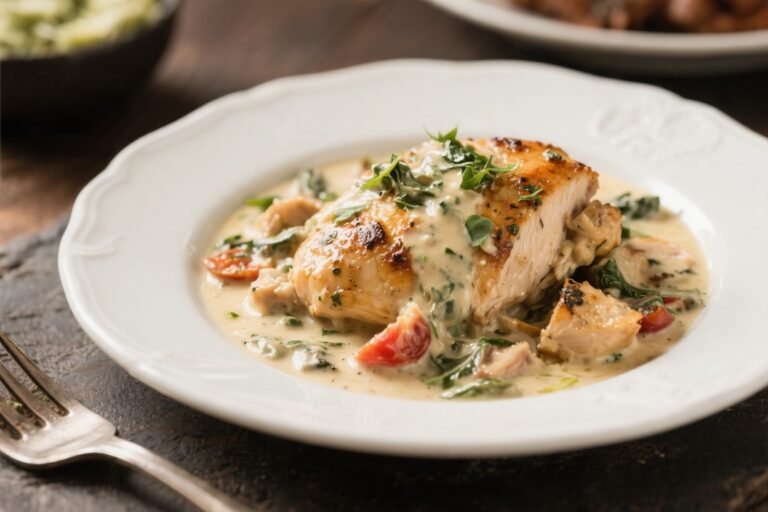 Creamy High-Protein Tuscan Chicken – Cozy, Satisfying, and Weeknight-Friendly